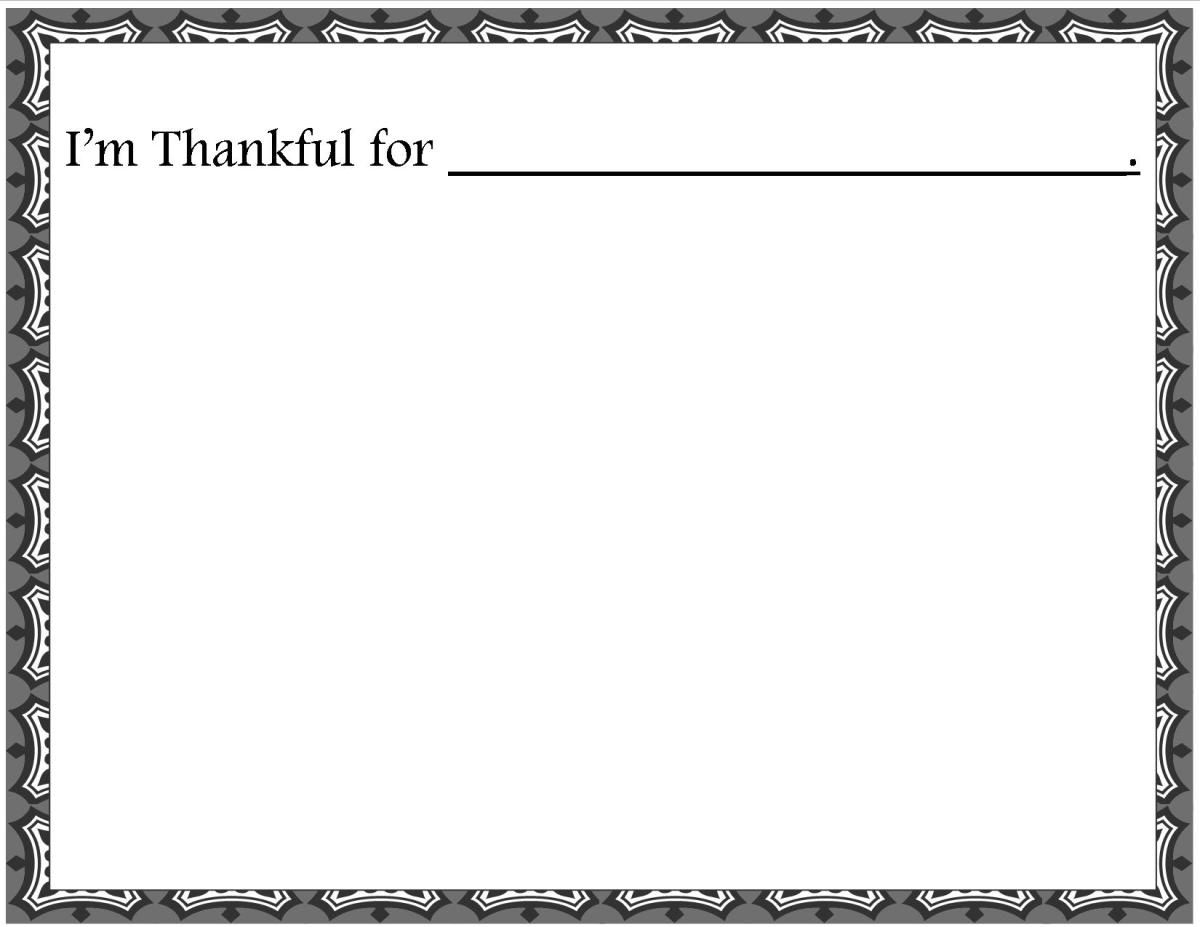 Thanksgiving activity sheet.