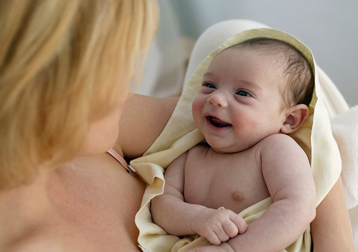 Your baby's first smile is truly special.