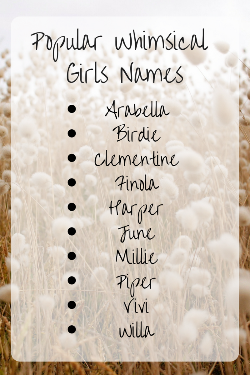 Whimsical Names for Your Baby Girl - WeHaveKids