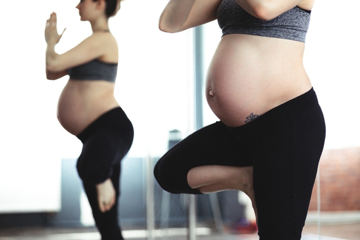 Light exercise, such as yoga, is not going to adversely affect your baby's health. In fact, it is often encouraged (be sure to check with your doctor).