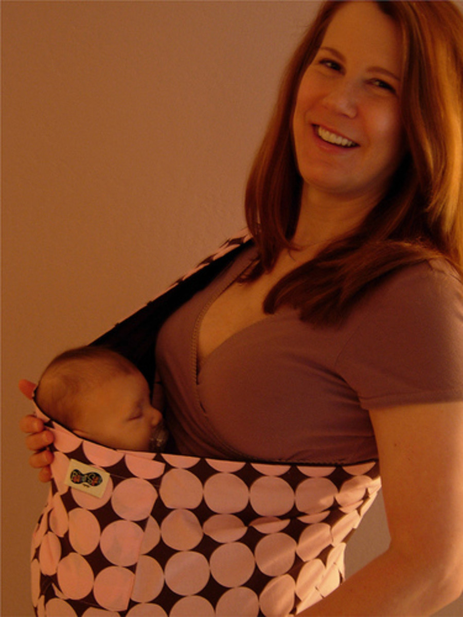 If you're going out in public, wear your newborn in a sling to help protect them from germs.