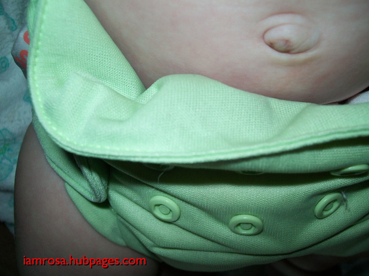 Ill-fitting Flip diaper close up