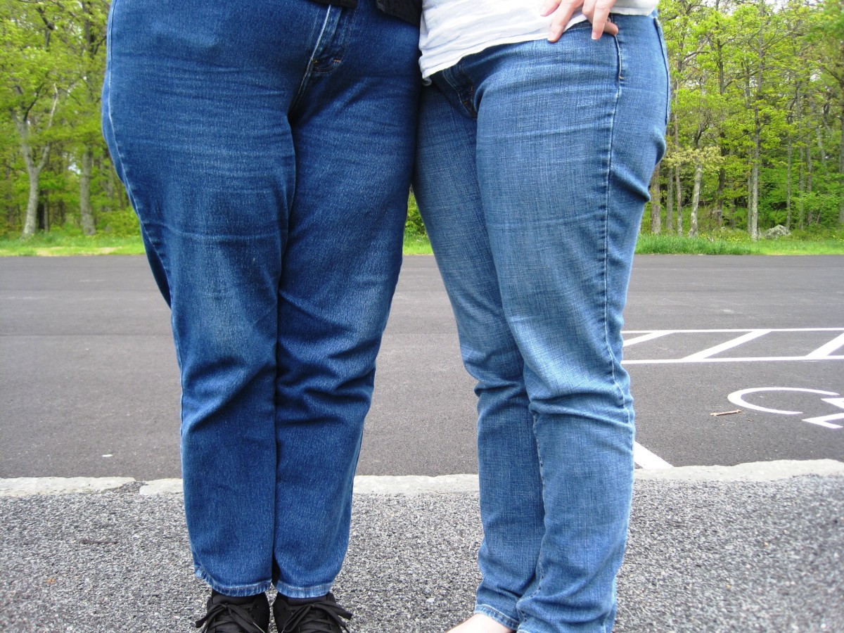 Hike up your waistline!  Mom jeans are a proud wardrobe staple for all parents -- men and women alike.  Even former President Barack Obama wears them.  It's a "comfort" thing!
