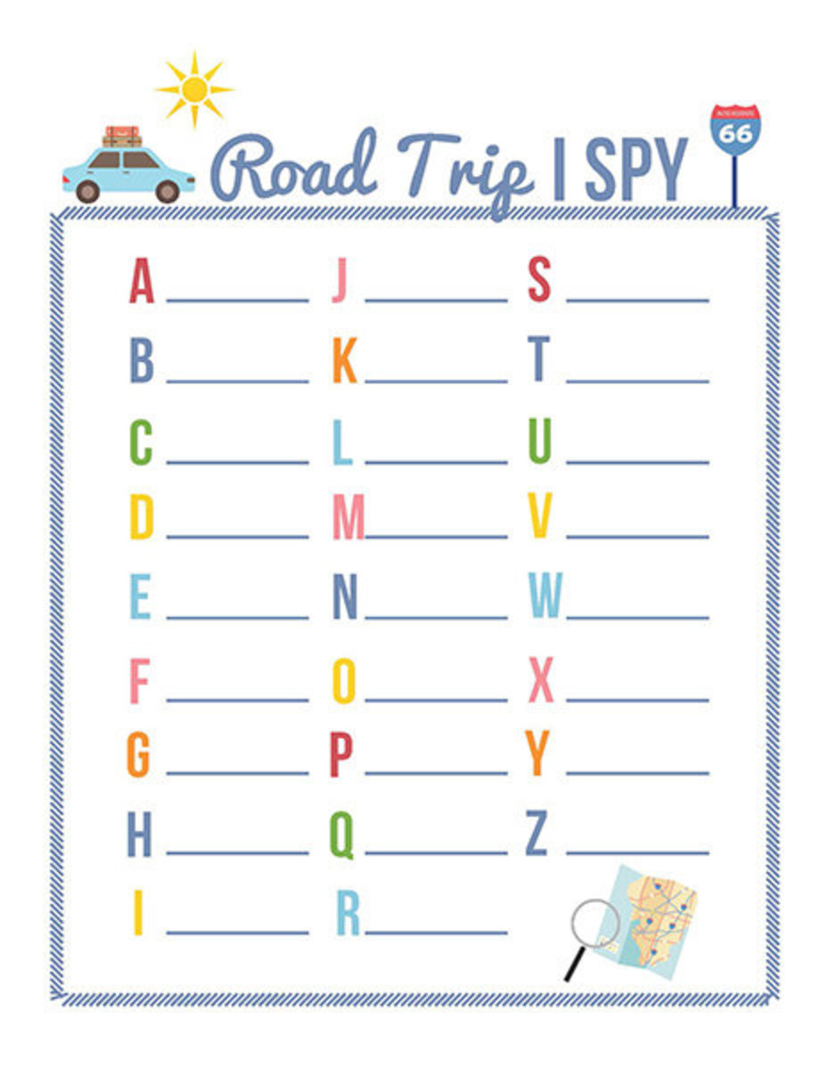 L Lifetime Road Trip Travel Games Activities- Dry Erase Countdown Cards Map Reusable Markers Car Games on The Go for Family Kids Teen Girls
