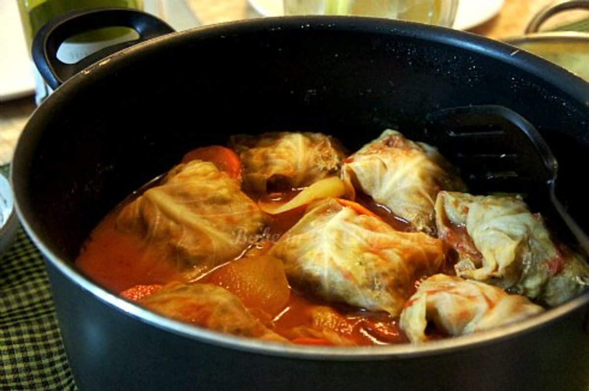 Stuffed cabbage is one of several traditional Lithuanian dishes you can learn more about below!