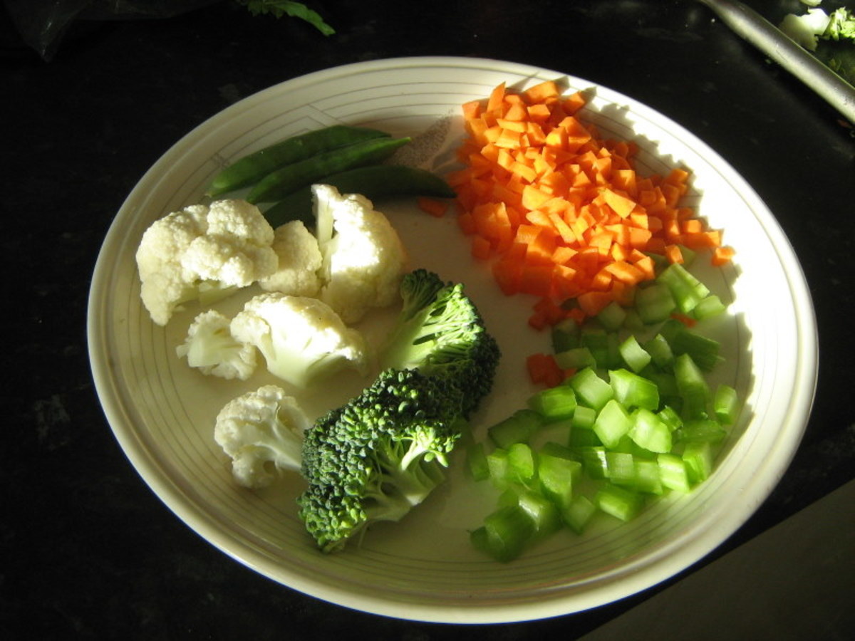 Ingredients for coleslaw