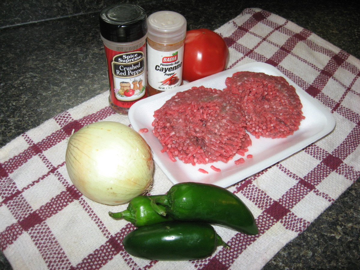 The Best Hot Dog Chili starts with great ingredients.