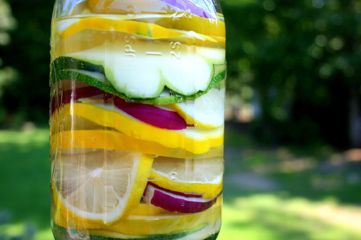 Pickle your squash for a summery treat.