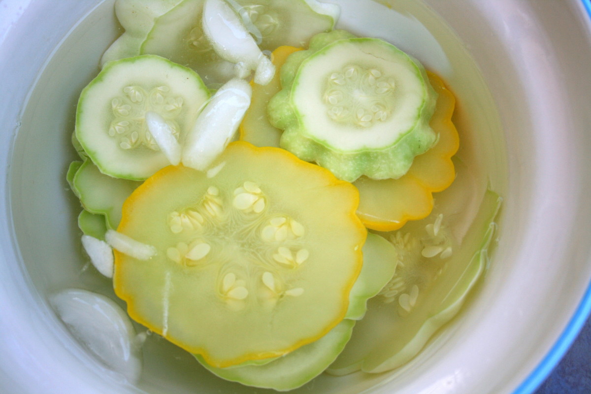Before freezing your squash, you will want to blanch it, then cool it down in a bowl of ice water in order to kill bacteria.
