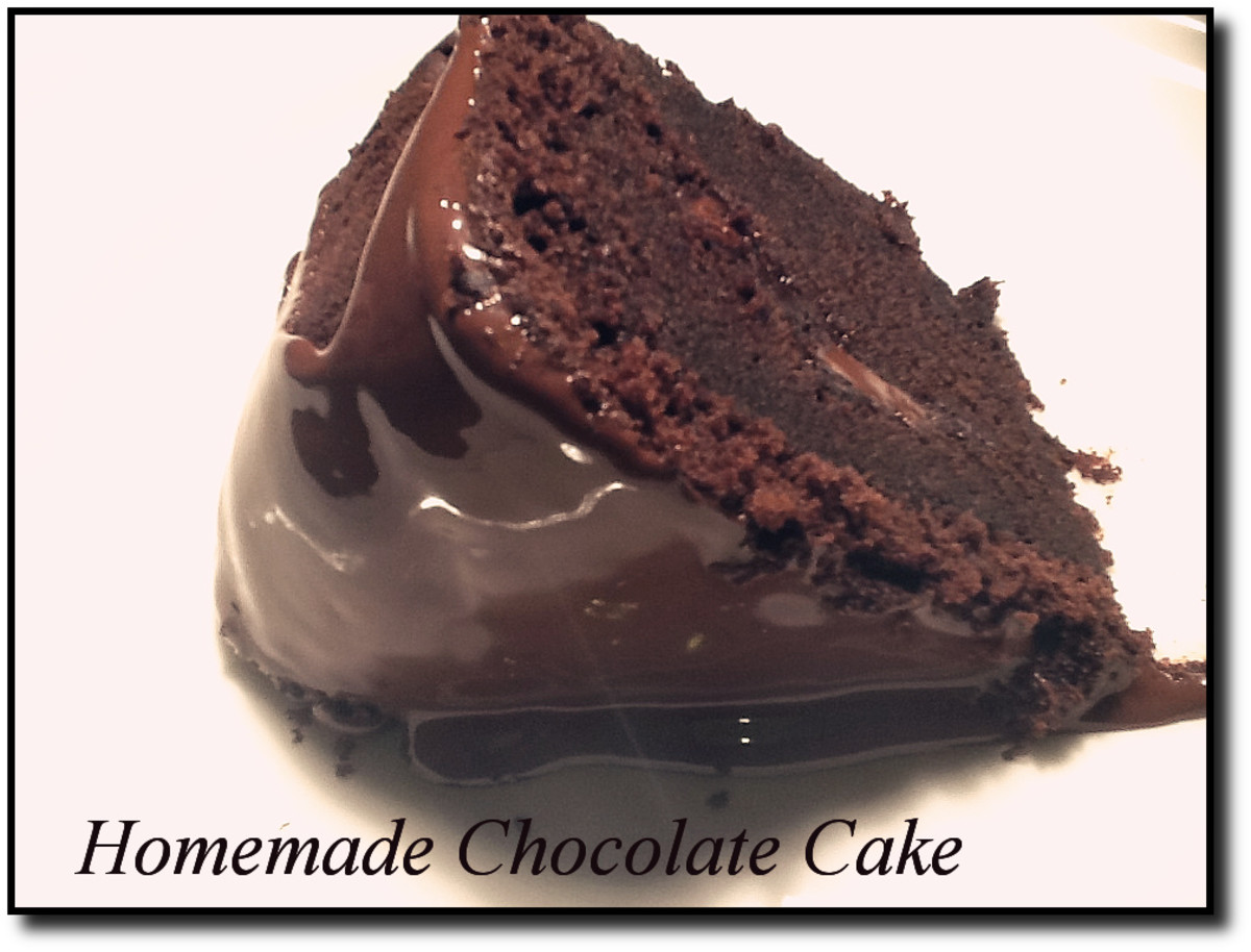 A delicious slice of rice cooker chocolate cake
