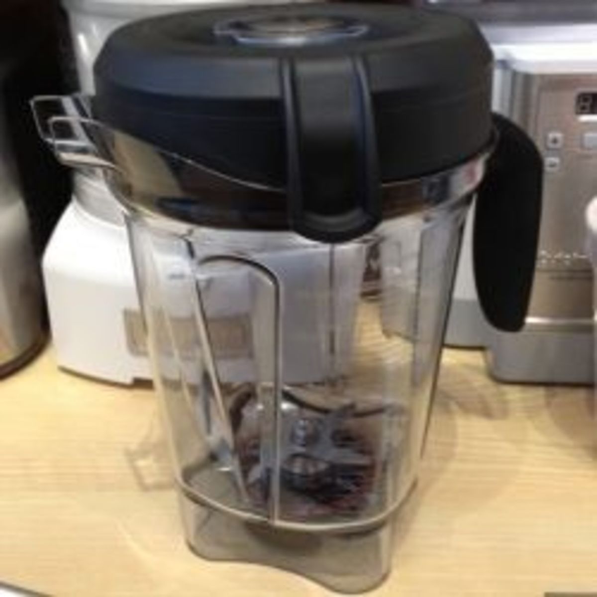 The Vitamix container. (This photo taken by the author on a recent visit to a local retailer.)