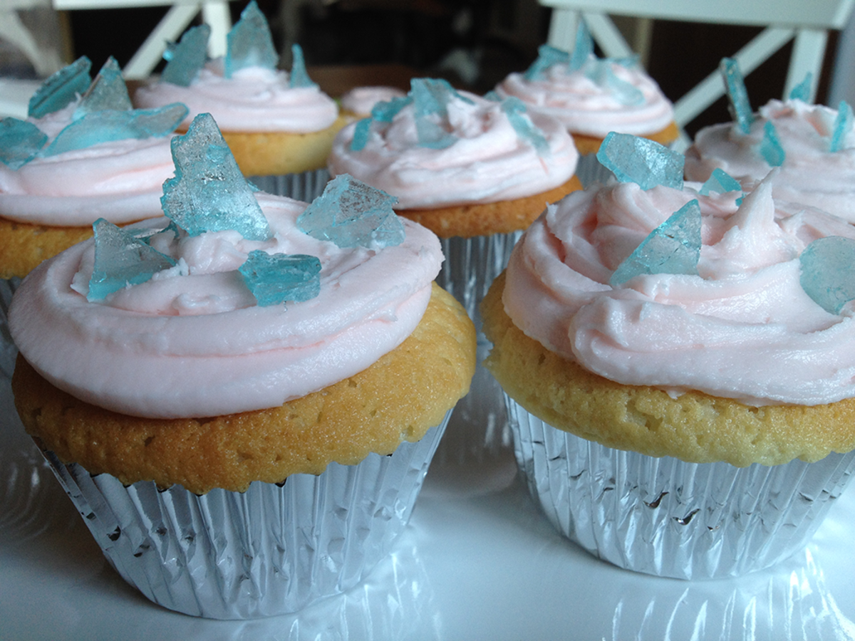 Rock Candy Cupcakes