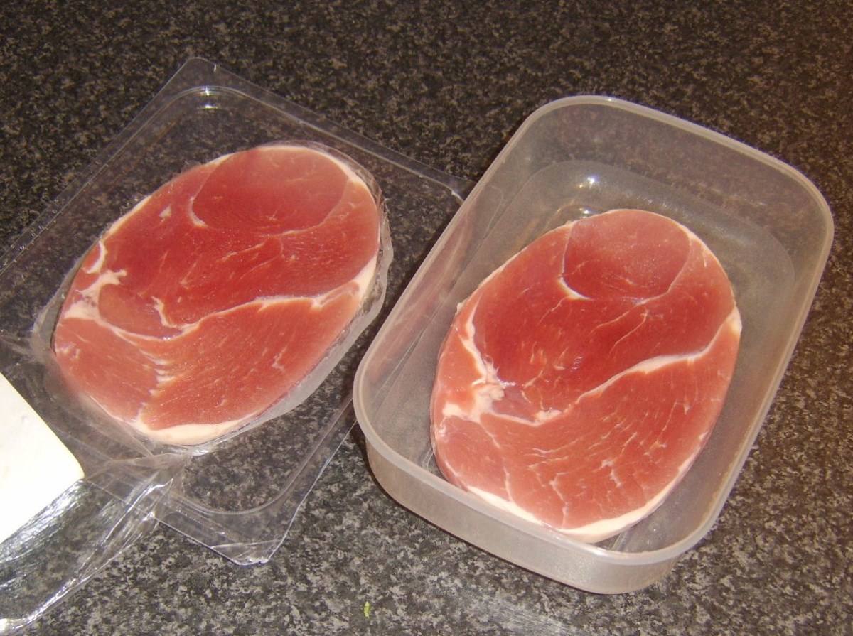 Gammon steaks are often sold vacuum packed