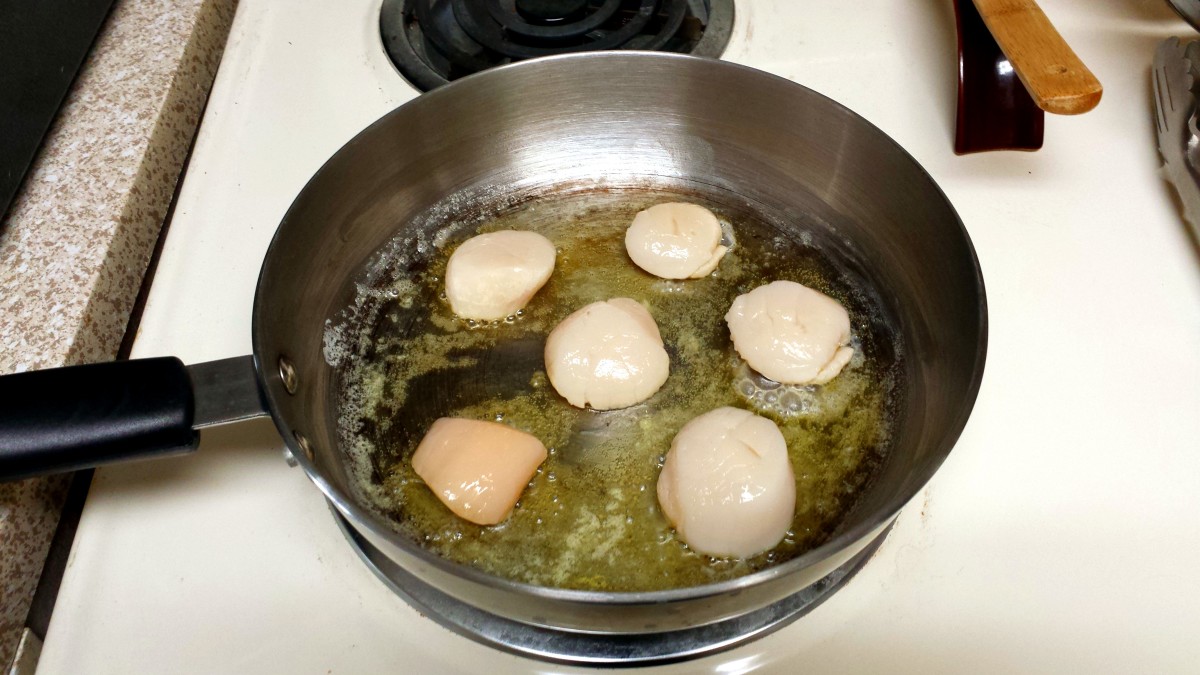 Cook the scallops for approximately 2 to 3 minutes per side. 
