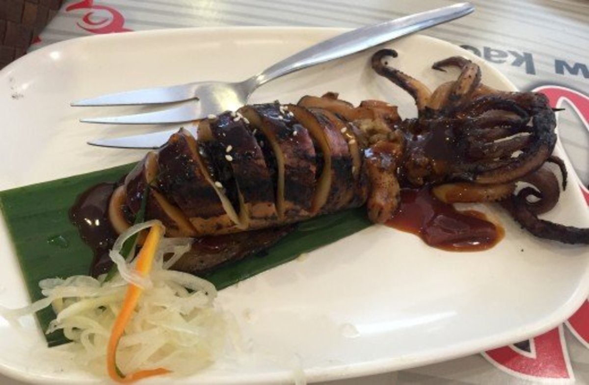 Stuffed Grilled Squid 
