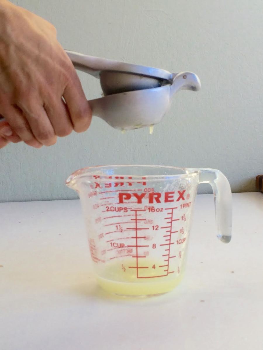 I use a hand-held lime squeezer, but there are many other types of citrus juicers out there.