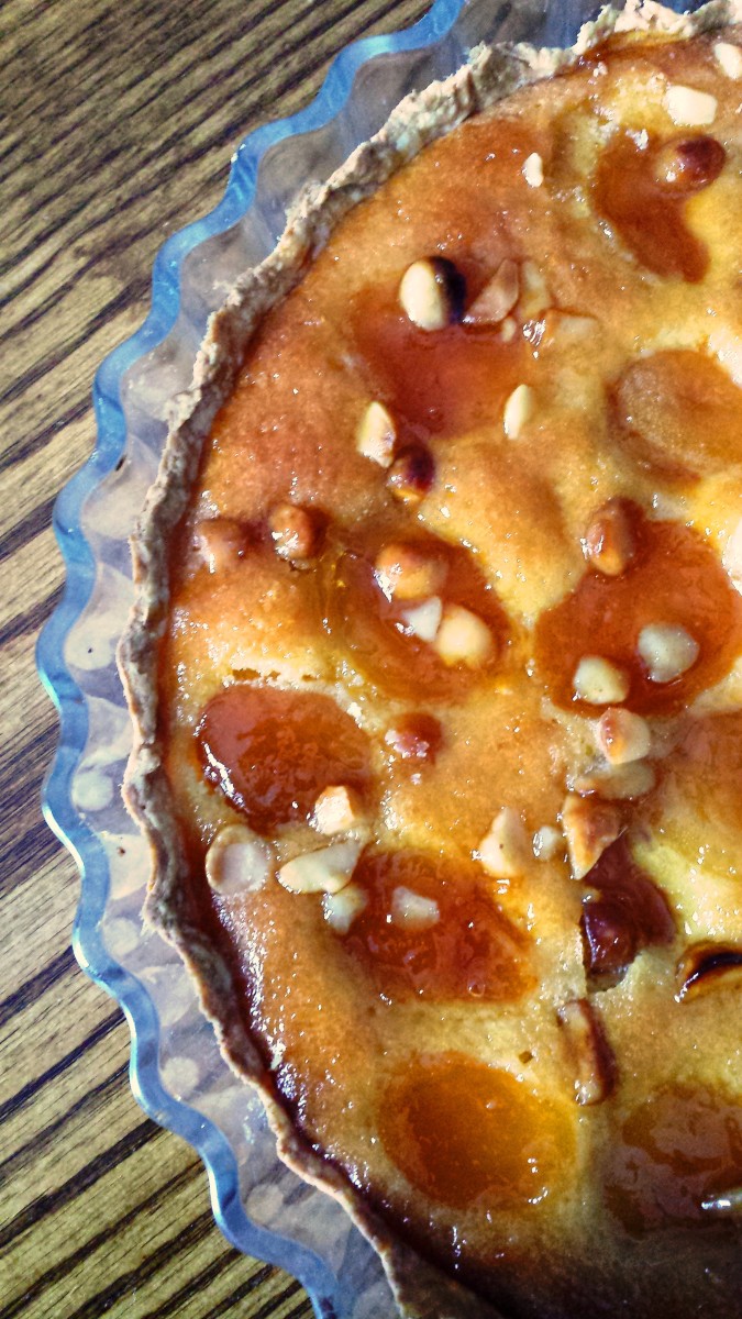 Chopped macadamia nuts sprinkled on top of the tart are a nice finishing touch!