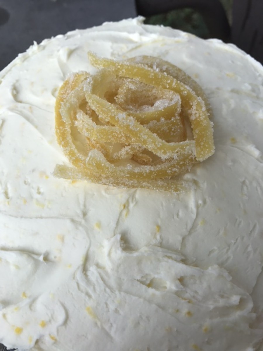 I orginally developed this frosting for this Lemon Layer Cake as a treat for my daughter. We've discovered we love it on all kinds of things as well! I love how pretty the bits of zest are in the finished frosting - it really shows!