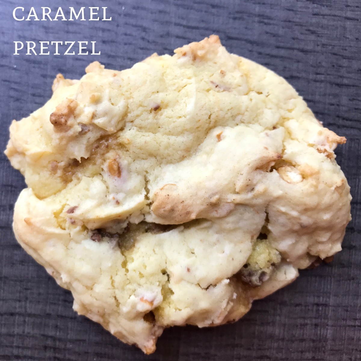 Caramel Pretzel Cake Mix Cookies