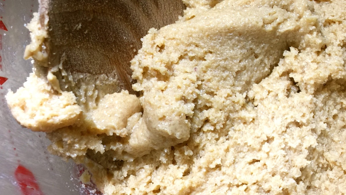 Cashew butter creamed with sugar