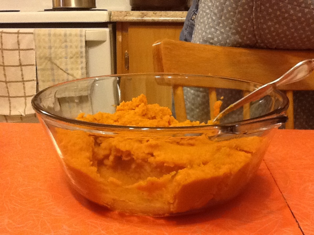 Pumpkin in bowl