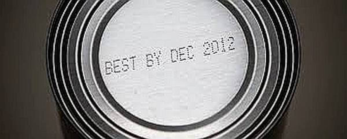 "Best by" date on a can