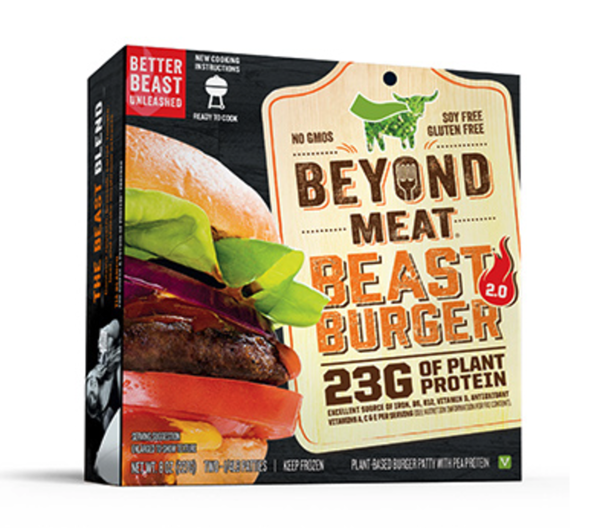 The Beyond Meat Beast Burger is a strong contender.