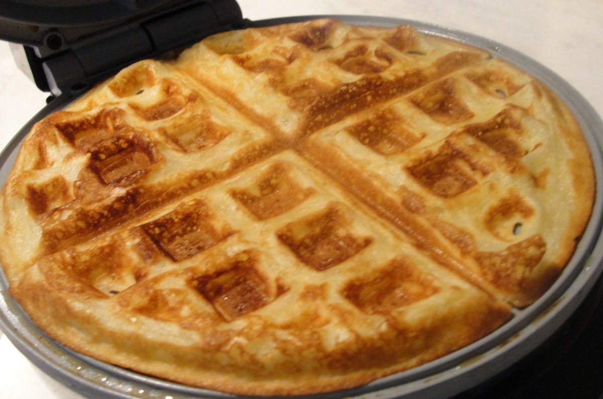 A perfectly cooked waffle