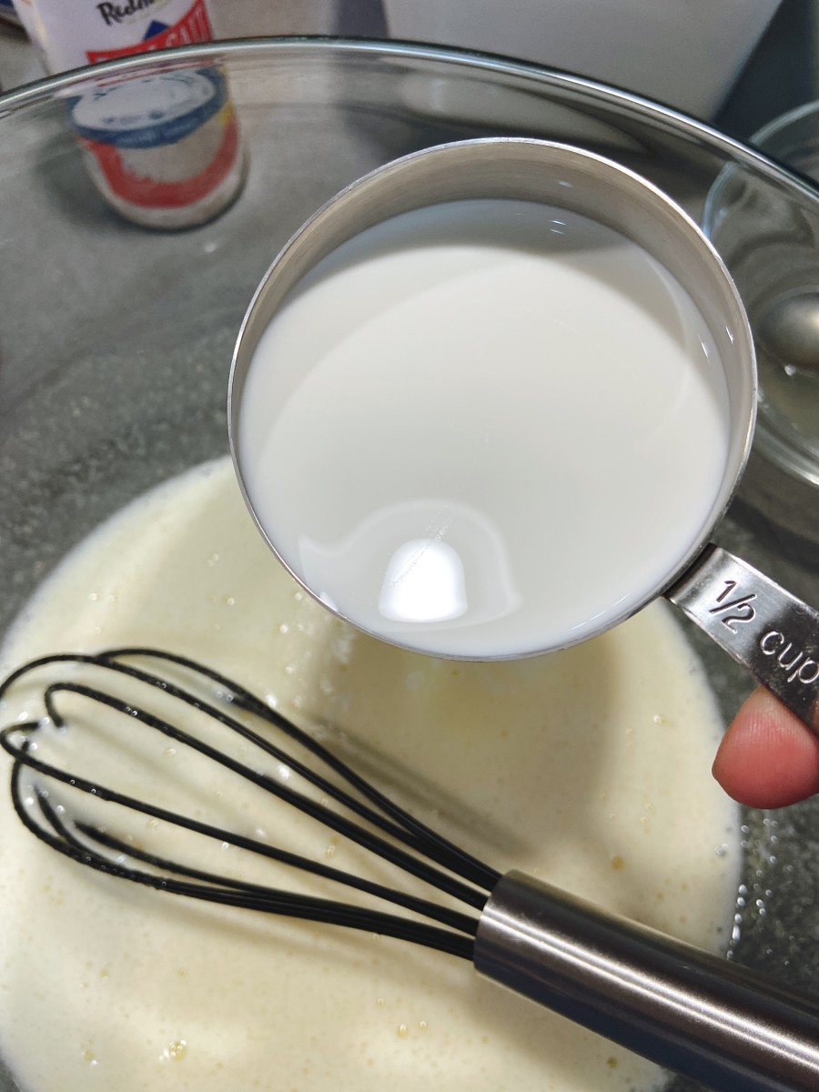 Add 1/2 cup of half and half to the mixture. 