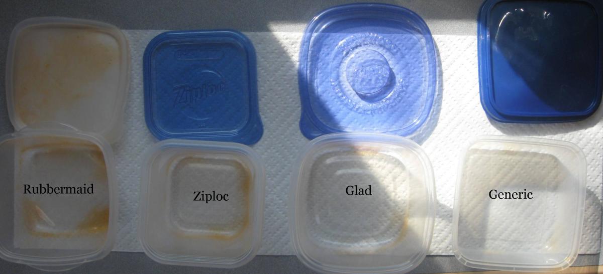 New Glad, Ziploc and Rubbermaid plastic containers - $ 2 to $5
