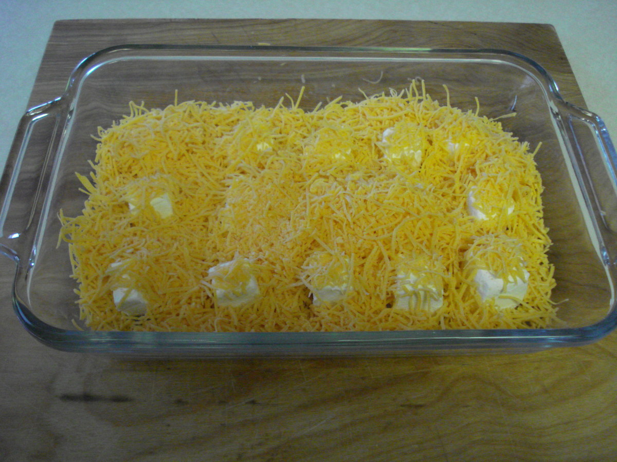 Sharp cheddar and cream cheese