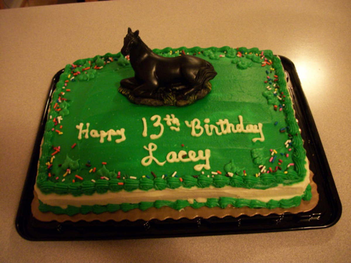 You can use a horse figurine for a birthday cake topper.