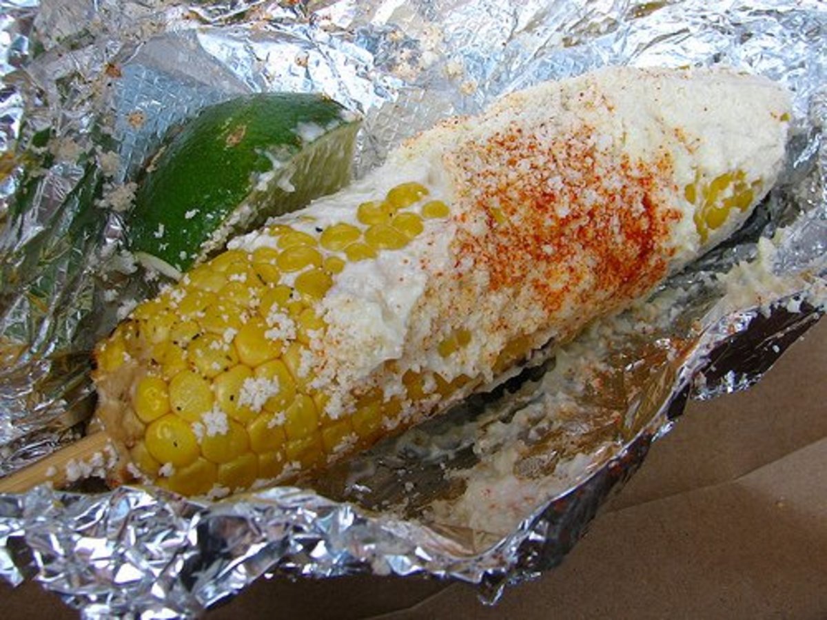 corn grilled in foil