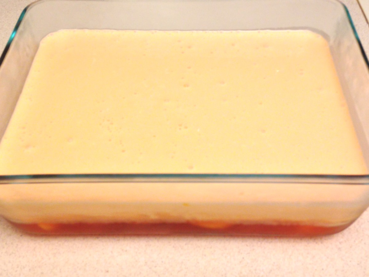 Second layer looks like an orange creamsicle