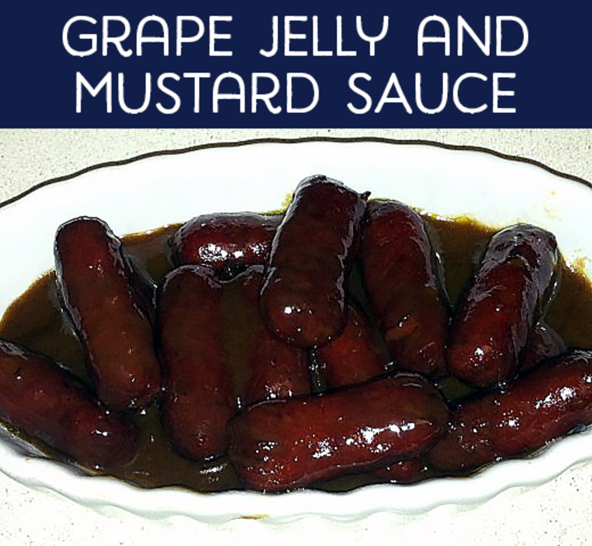 Lit'l Smokies in grape jelly and mustard sauce