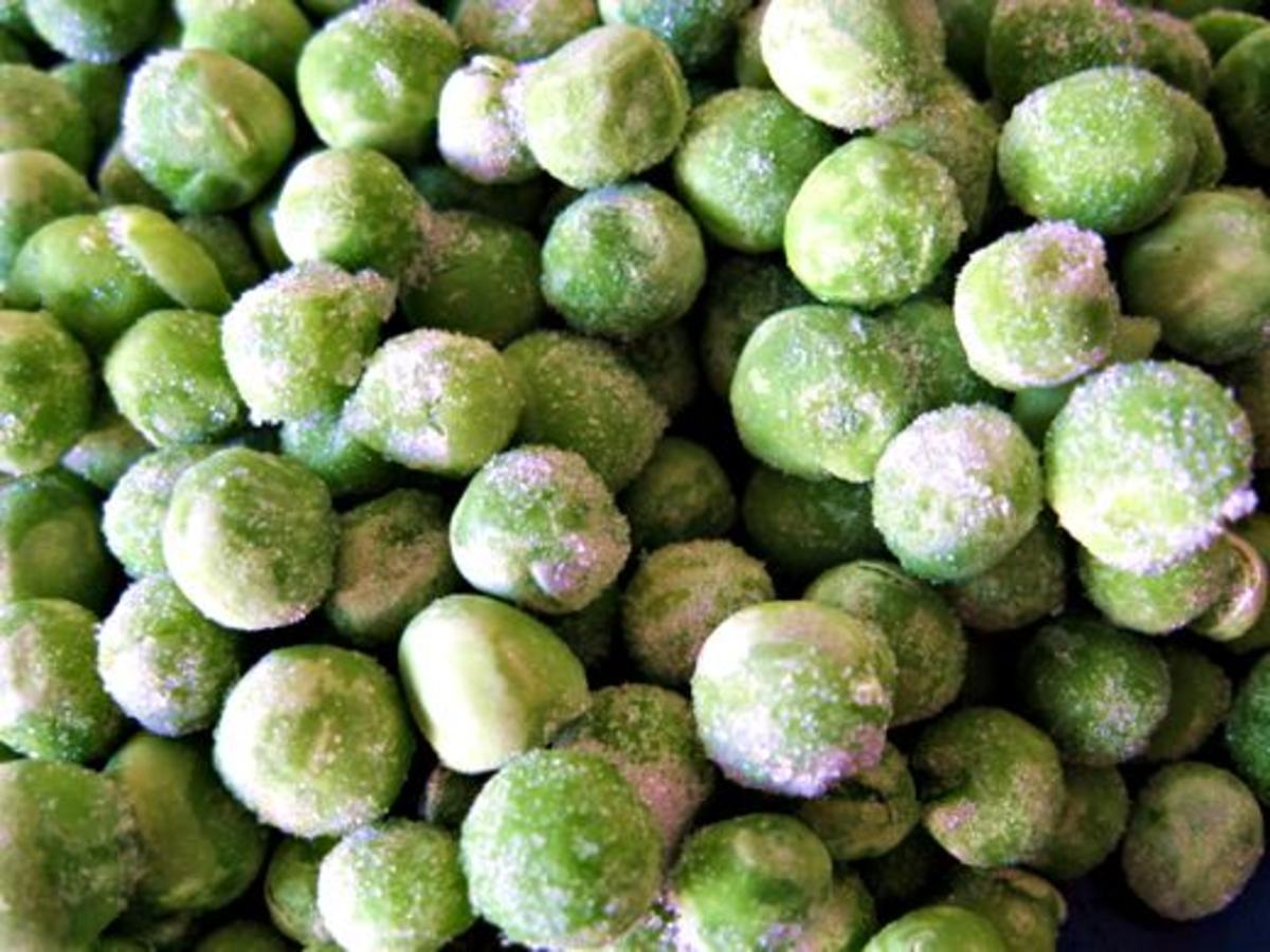 Frozen peas. (Photo by E. A. Wright)