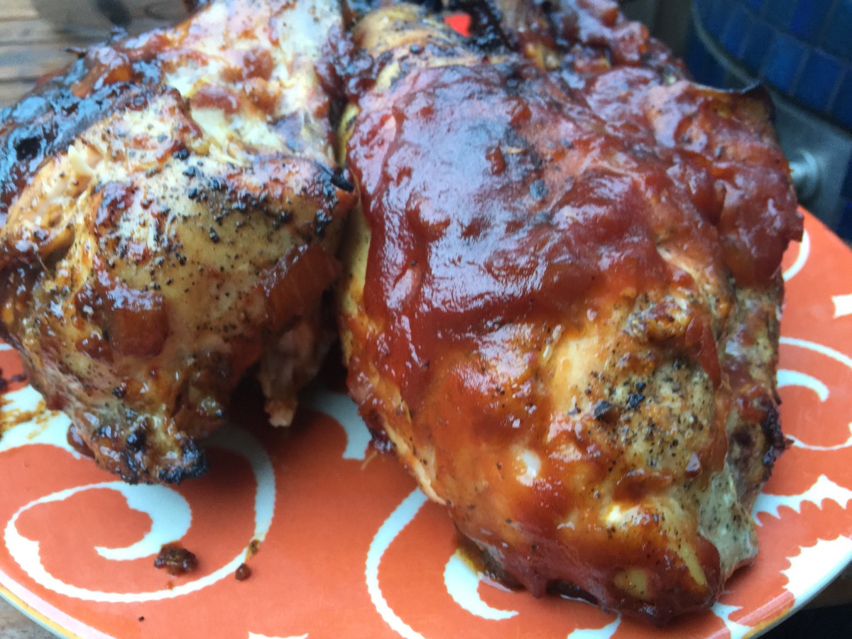 chicken with Whiskey BBQ Sauce 