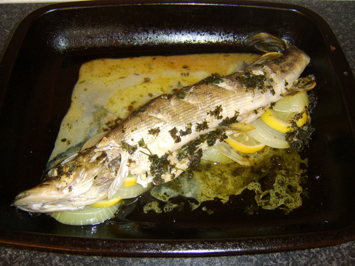 Pike Removed from Oven