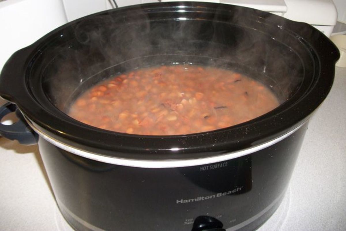 I love cooking pinto beans in my Hamilton Beach Crock Pot.