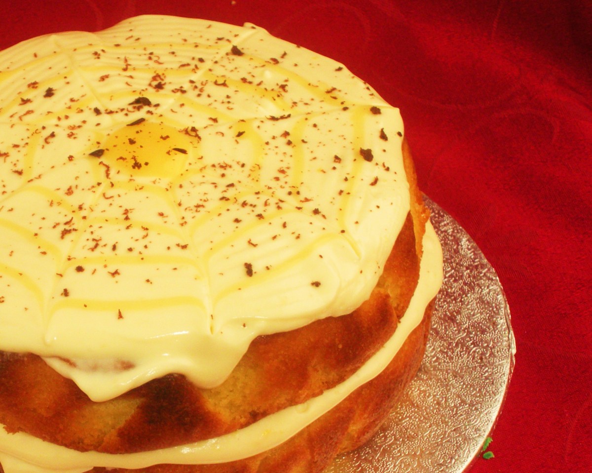 Lemom Curd Sponge Cake with Cheesecake Topping - Recipe Link Below