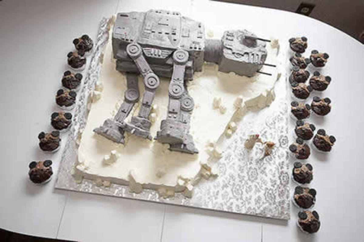 AT-AT Star Wars cake