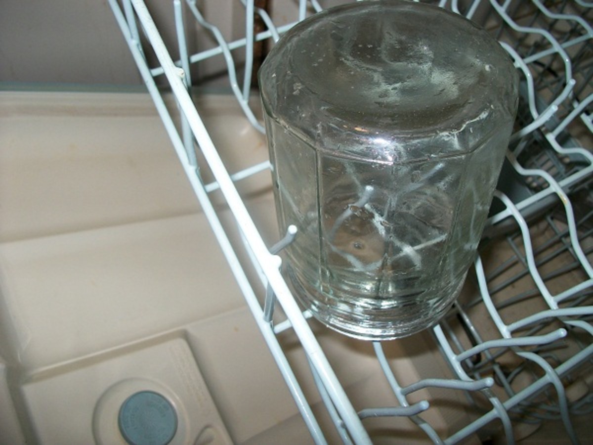 The jar can be sanitized in a dishwasher.
