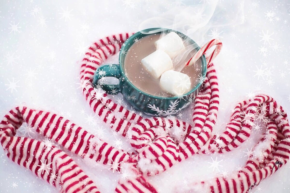 Marshmallows and hot chococolate makes a delicious treat, especially at Christmas.