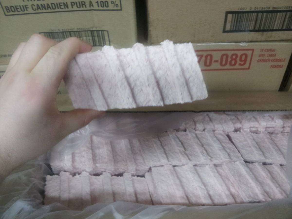 What a McRib looks like when it's frozen. 