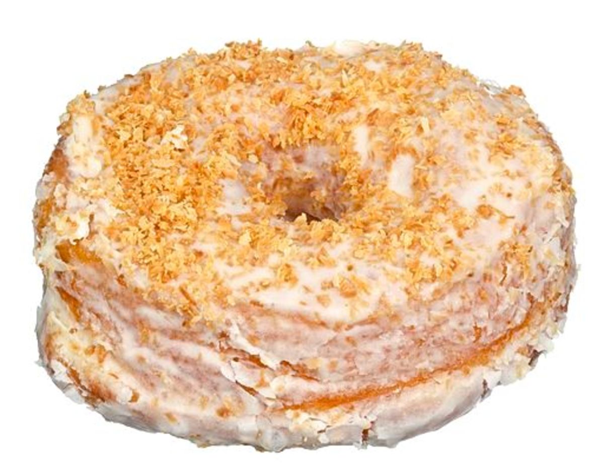 Sweet treat topped with toasted coconut