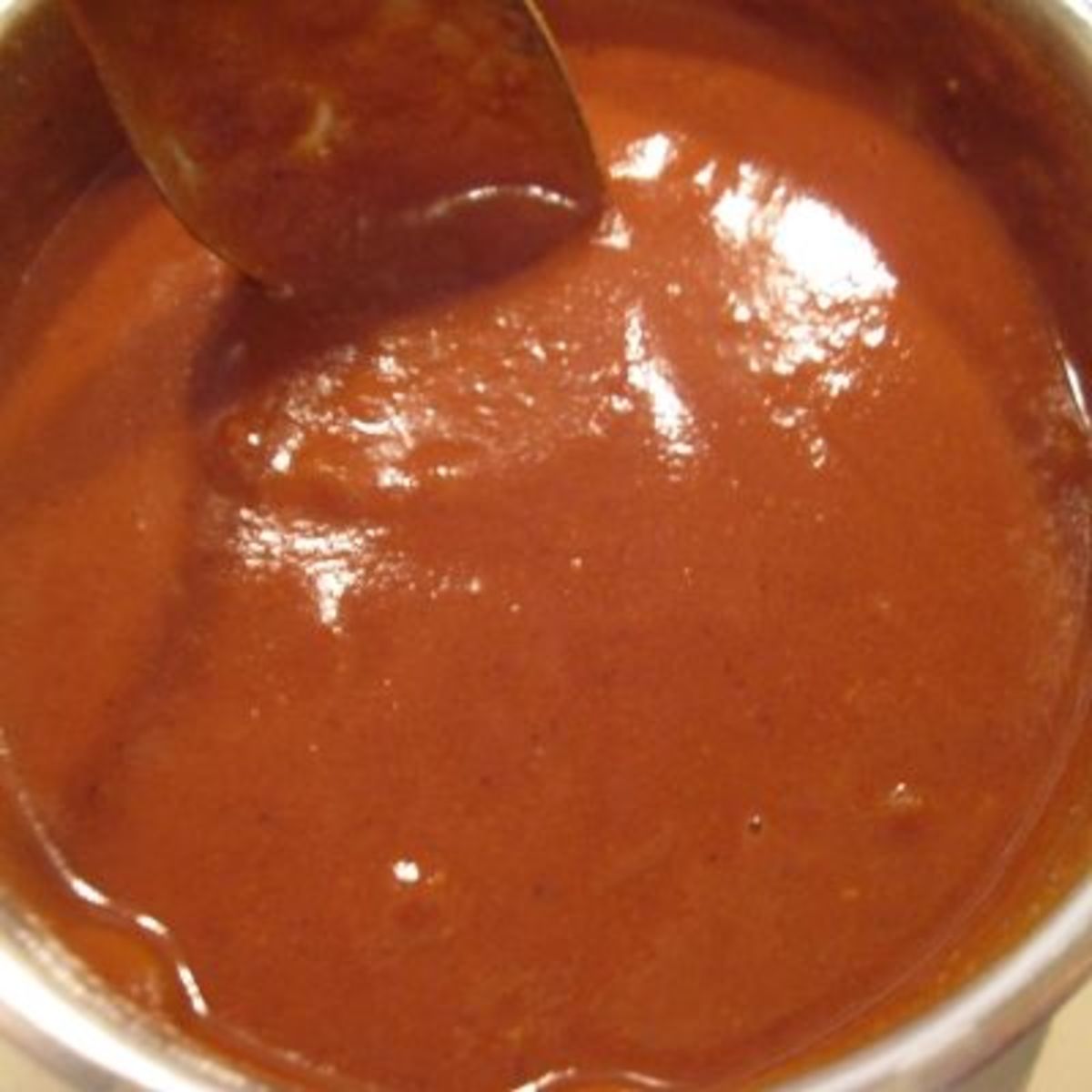 Homemade enchilada sauce.
