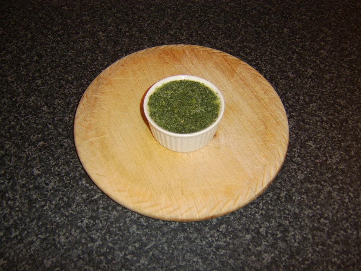 Dried dill herb butter