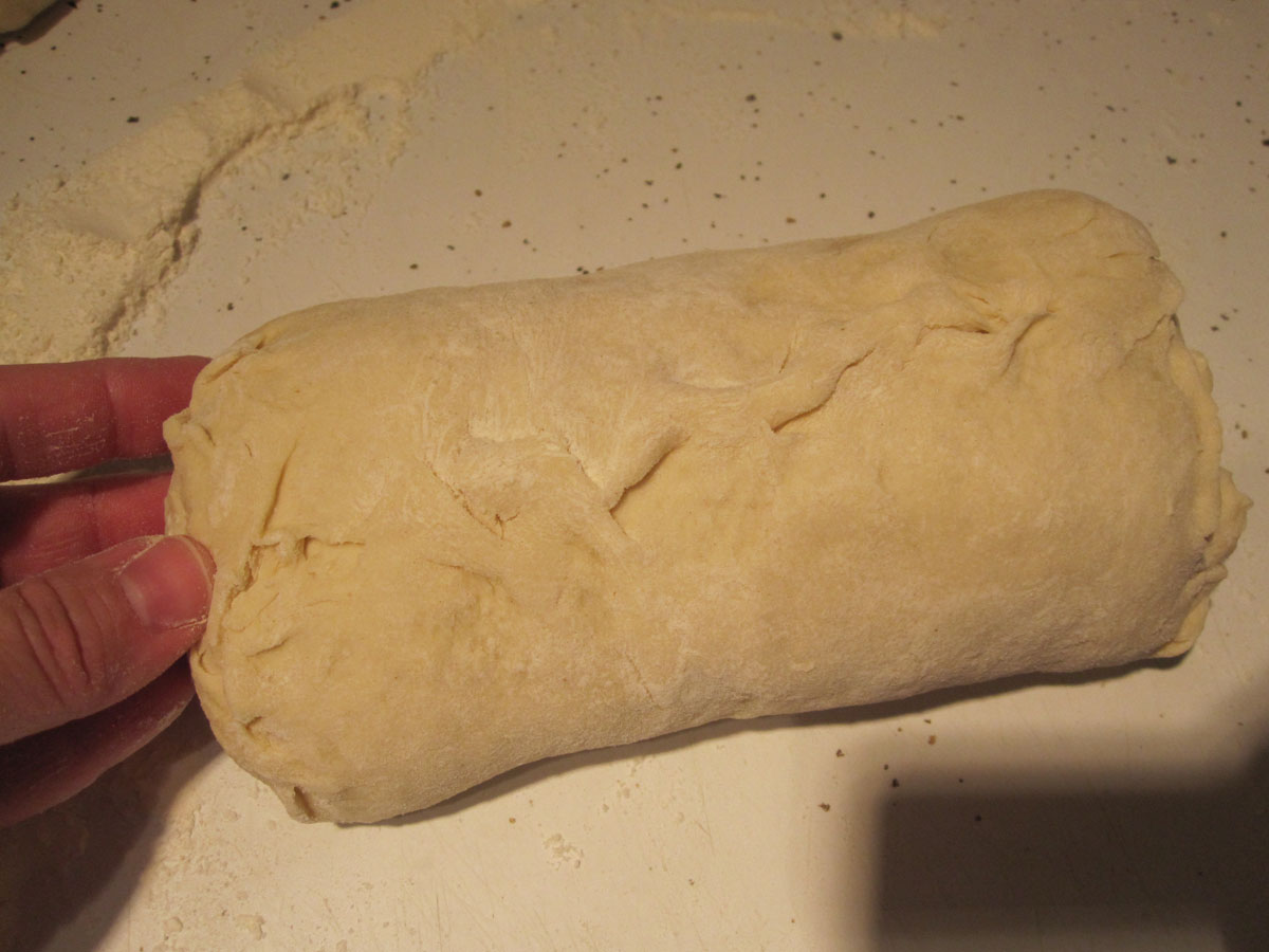 This is the shaped loaf. The seam will go on the bottom.