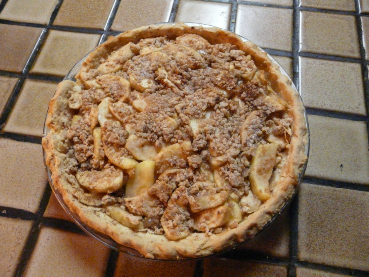 The finished pie