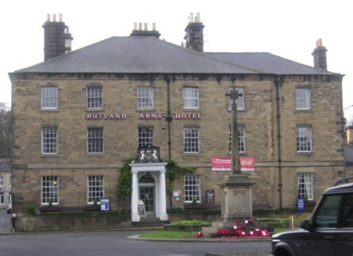 The Rutland Arms Hotel, Bakewell, Derbyshire, England.